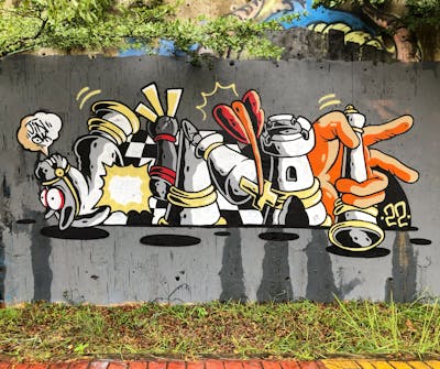 Grey and Colorful Stylewriting by JINAK. This Graffiti is located in Batam, Indonesia and was created in 2022. This Graffiti can be described as Stylewriting and Characters.
