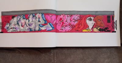 Colorful and Red Blackbook by SCORP.TDN. This Graffiti is located in New York, United States and was created in 2022. This Graffiti can be described as Blackbook.