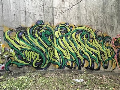 Colorful Stylewriting by stamp. This Graffiti is located in Japan and was created in 2022. This Graffiti can be described as Stylewriting and Abandoned.