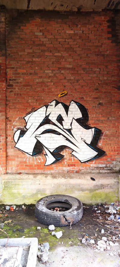 Chrome and Black Stylewriting by SUR2. This Graffiti is located in Belgium and was created in 2023. This Graffiti can be described as Stylewriting and Abandoned.