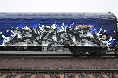 Grey and Black and White Stylewriting by S.KAPE289 and Skape289. This Graffiti is located in Germany and was created in 2019. This Graffiti can be described as Stylewriting, Trains and Freights.