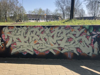 Beige Stylewriting by Meks. This Graffiti is located in Netherlands and was created in 2020. This Graffiti can be described as Stylewriting and Wall of Fame.