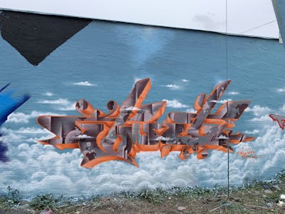 Orange and Colorful Stylewriting by Pasha. This Graffiti is located in Sweden, Sweden and was created in 2021.