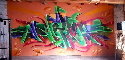 Colorful Stylewriting by angst. This Graffiti is located in Bitterfeld, Germany and was created in 2022. This Graffiti can be described as Stylewriting, 3D and Abandoned.
