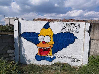 Colorful Characters by CesarOne.SNC. This Graffiti is located in Albania and was created in 2018.
