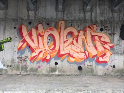 Colorful Stylewriting by Violent. This Graffiti is located in Kuala Lumpur, Malaysia and was created in 2019.