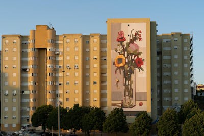 Colorful Murals by MOTS. This Graffiti is located in LISBON, Portugal and was created in 2021. This Graffiti can be described as Murals and Streetart.