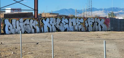 Chrome Stylewriting by QXF. This Graffiti is located in United States and was created in 2022. This Graffiti can be described as Stylewriting and Street Bombing.