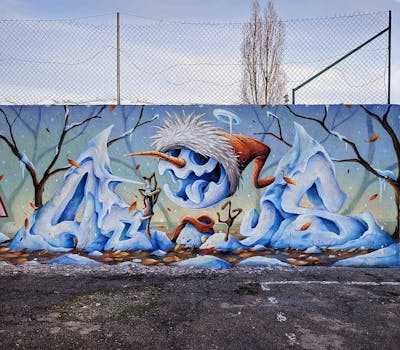 Light Blue and Colorful Stylewriting by Abys. This Graffiti is located in France and was created in 2019. This Graffiti can be described as Stylewriting and Characters.