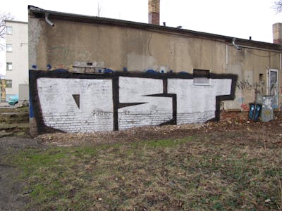 Chrome Stylewriting by urine, Pizar and OST. This Graffiti is located in Leipzig, Germany and was created in 2011. This Graffiti can be described as Stylewriting.
