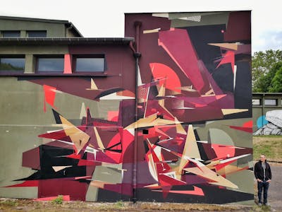 Colorful Futuristic by Dr Clark. This Graffiti is located in Metz, France and was created in 2019. This Graffiti can be described as Futuristic and Murals.