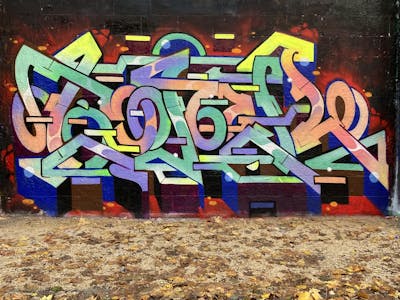 Colorful Stylewriting by Toner2 and OTZ Crew. This Graffiti is located in Brussels, Belgium and was created in 2023.