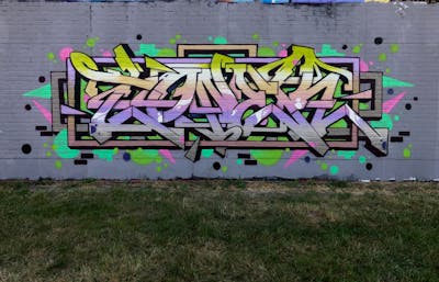 Colorful Stylewriting by OTZ and Toner2. This Graffiti is located in Belgium and was created in 2020.