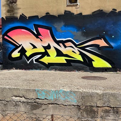 Colorful Stylewriting by Dyva. This Graffiti is located in Valencia, Spain and was created in 2022.