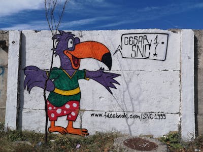 Colorful Characters by CesarOne.SNC. This Graffiti is located in Albania and was created in 2018.