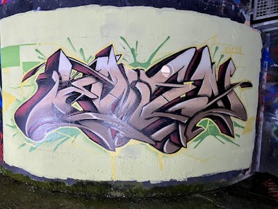 Brown and Colorful Stylewriting by EmzG. This Graffiti is located in Zug, Switzerland and was created in 2022.