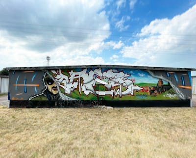 Colorful Stylewriting by ORES24. This Graffiti is located in Wernigerode, Germany and was created in 2022. This Graffiti can be described as Stylewriting and Characters.