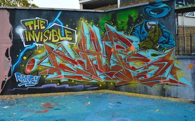 Colorful Stylewriting by Chips. This Graffiti is located in London, United Kingdom and was created in 2021. This Graffiti can be described as Stylewriting, Wall of Fame and Characters.