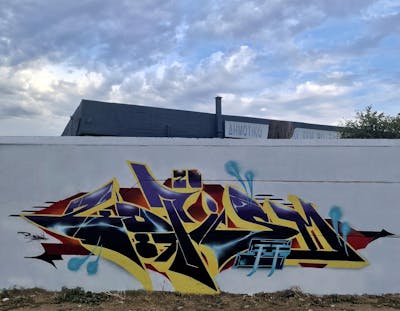 Yellow and Black and Colorful Stylewriting by Zota. This Graffiti is located in Greece and was created in 2023.