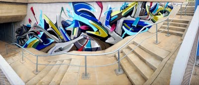 Colorful Stylewriting by angst. This Graffiti is located in Germany and was created in 2022. This Graffiti can be described as Stylewriting, 3D and Wall of Fame.