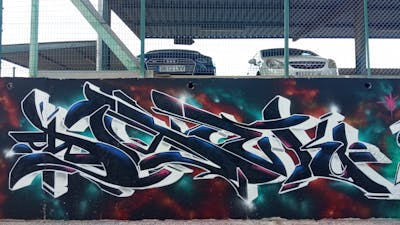 Black and Colorful Stylewriting by Amek uno. This Graffiti is located in Alicante, Spain and was created in 2022.