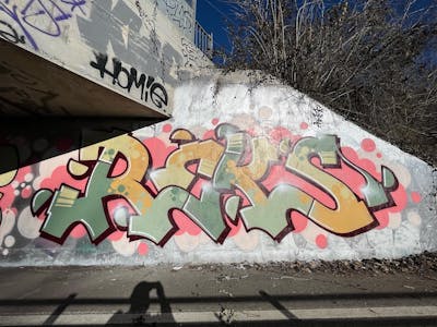Colorful Stylewriting by REKS. This Graffiti is located in Bologna, Italy and was created in 2022.