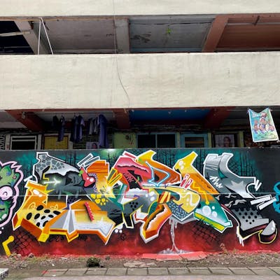 Colorful Stylewriting by BVRN. This Graffiti is located in TAGUIG, Philippines and was created in 2023.
