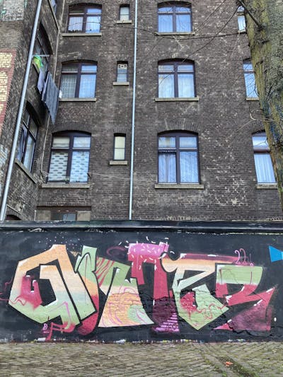 Colorful Stylewriting by Gauner. This Graffiti is located in Germany and was created in 2022. This Graffiti can be described as Stylewriting and Wall of Fame.