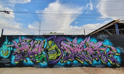 Colorful Characters by Oclocs and Super by. OCLOCS. This Graffiti is located in Mexicali, Mexico and was created in 2021. This Graffiti can be described as Characters and Stylewriting.