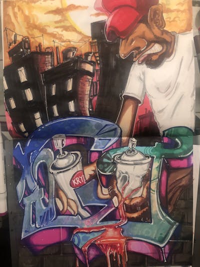 Colorful Blackbook by XQIZIT. This Graffiti is located in New York, United States and was created in 2021.