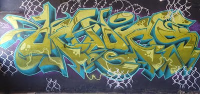 Cyan Stylewriting by Oclocs. This Graffiti is located in Mexicali, Mexico and was created in 2021.