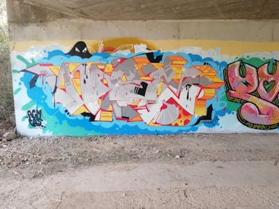 Colorful Stylewriting by Nase. This Graffiti is located in Palma de Mallorca, Spain and was created in 2021. This Graffiti can be described as Stylewriting, Characters and Abandoned.