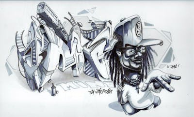 Grey Blackbook by Mind21.SNC and Jmc. This Graffiti is located in Mainz, Germany and was created in 2022. This Graffiti can be described as Blackbook.