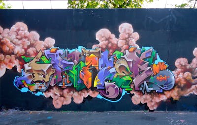 Colorful Stylewriting by Dphazer. This Graffiti is located in Netherlands and was created in 2012. This Graffiti can be described as Stylewriting and Wall of Fame.