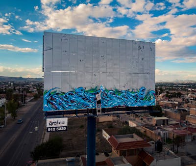 Light Blue Stylewriting by Asoter. This Graffiti is located in United States and was created in 2022. This Graffiti can be described as Stylewriting and Street Bombing.
