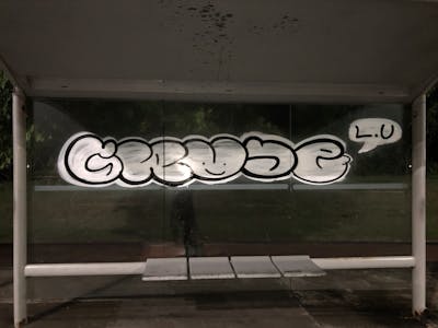 White Street Bombing by Grude. This Graffiti is located in salvador, Brazil and was created in 2021. This Graffiti can be described as Street Bombing and Throw Up.