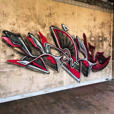 Red and Black Stylewriting by Ketru. This Graffiti is located in France and was created in 2024. This Graffiti can be described as Stylewriting and Abandoned.