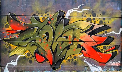 Green and Colorful Stylewriting by SQWR. This Graffiti is located in United Kingdom and was created in 2024.